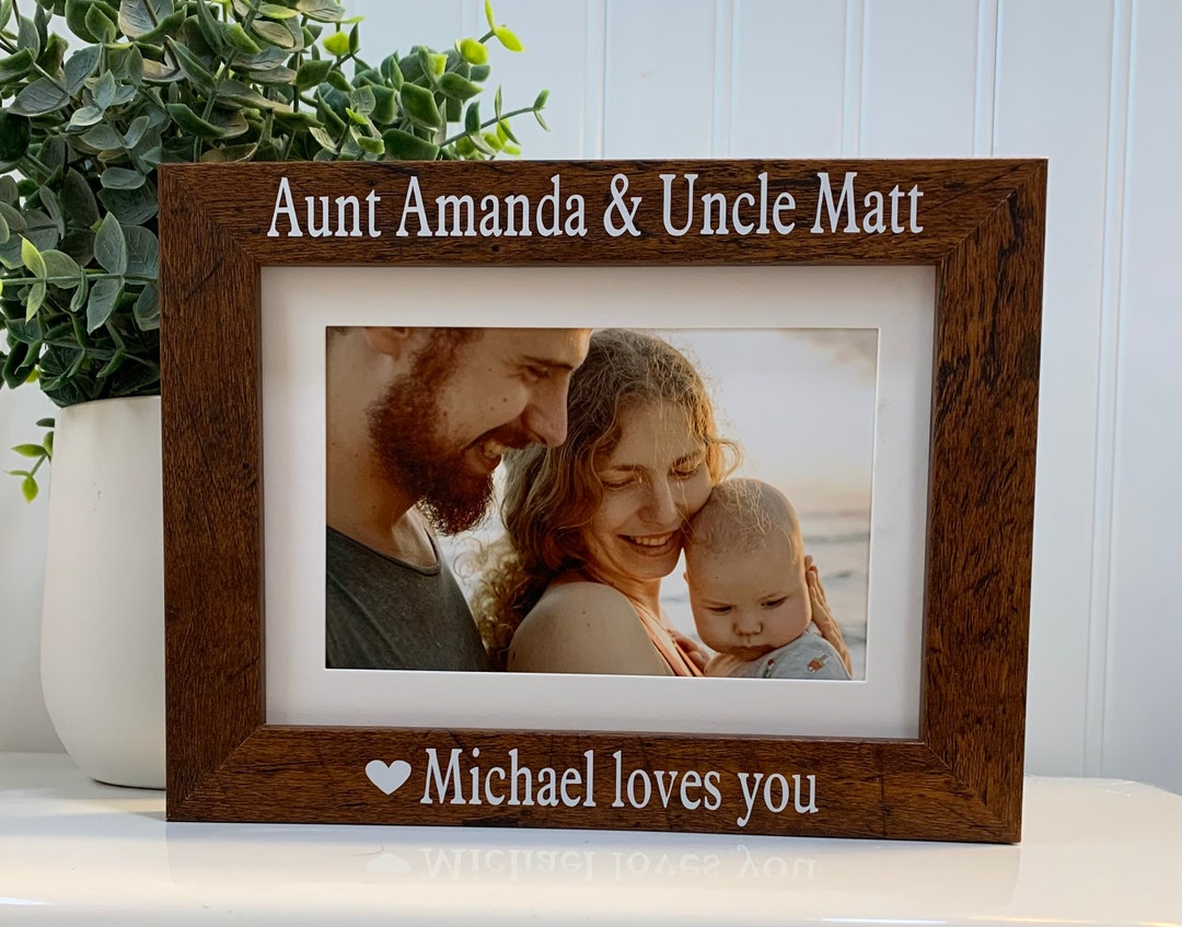 AUNT AND UNCLE Gift Aunt and Uncle Frame Aunt and Uncle Etsy