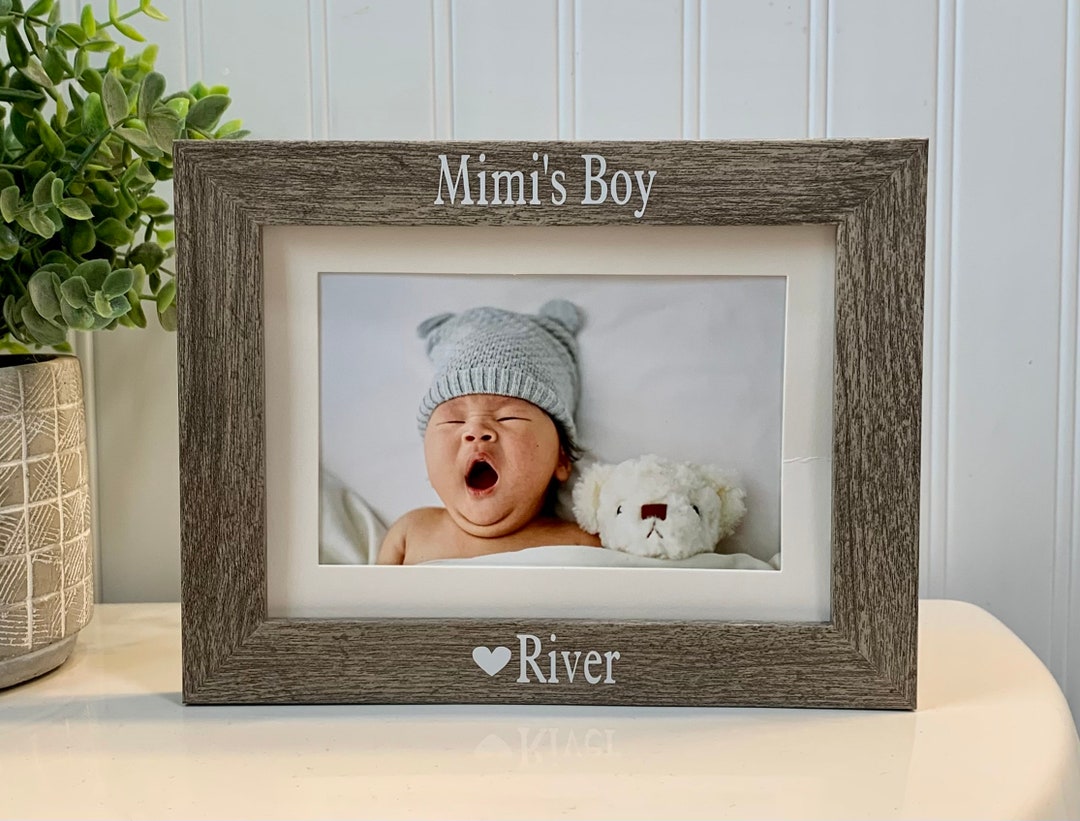 MIMI'S BOY Gift, Mimi Frame, Mimi Picture Frame, Mimi Photo Frame, Personalized Mimi's Boy Frame