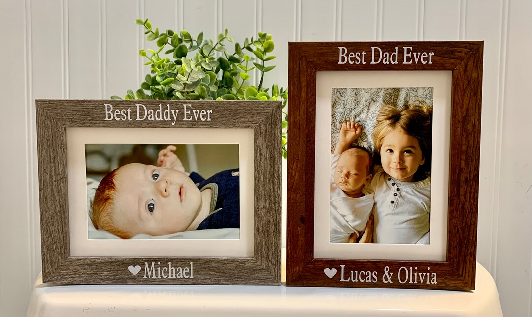 BEST DAD EVER Gift, Dad Picture Frame, Dad Photo Frame, Dad Frame