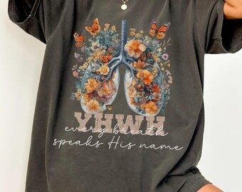 Camiseta cristiana con estampado floral, camiseta con diseño de fe, camiseta con estética de Jesús, regalo inspirador, camiseta religiosa, regalo de camiseta cristiana