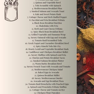 Healthy breakfast recipes PDF featuring simple meal prep ideas and balanced nutrition