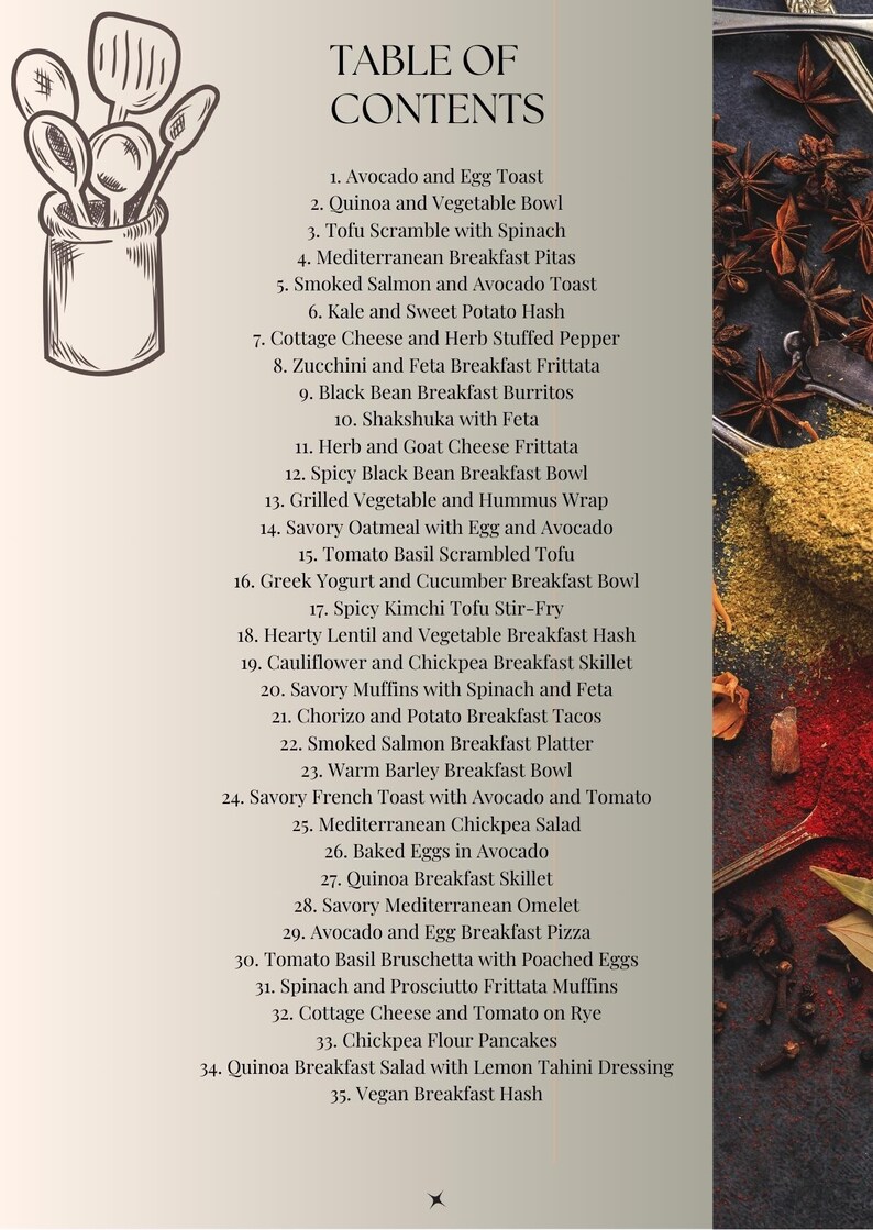 Healthy breakfast recipes PDF featuring simple meal prep ideas and balanced nutrition