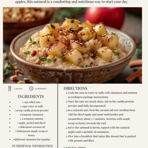 Digital breakfast recipe book with fast nutritious meals and simple ingredients