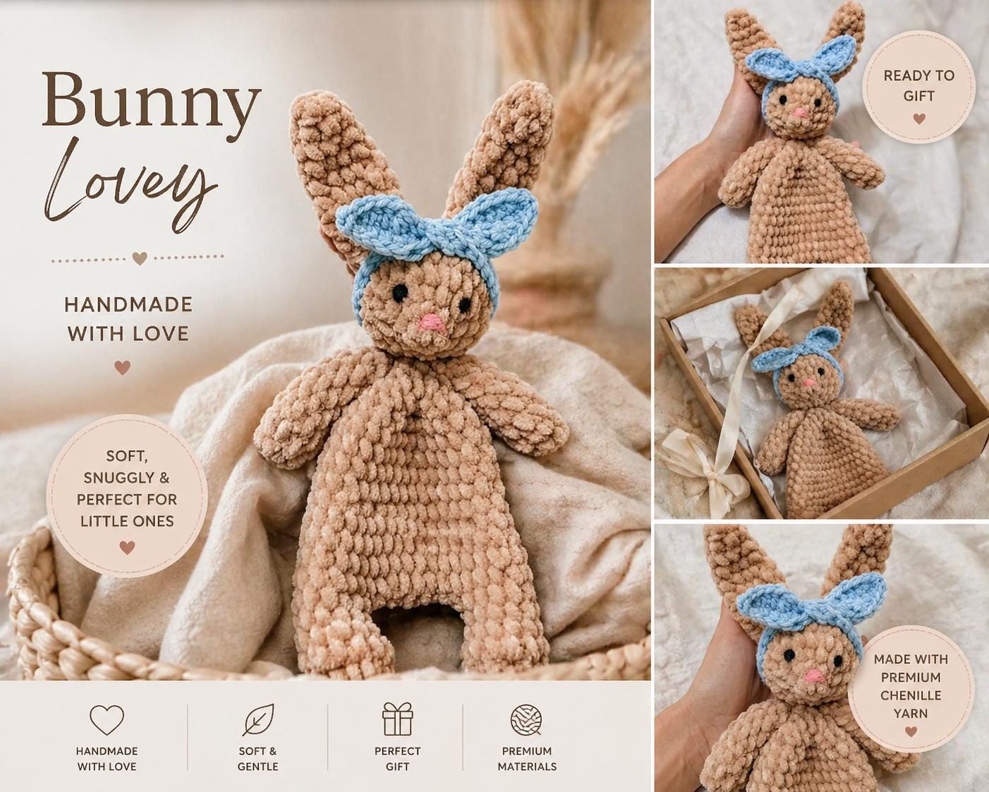 40 Bunny Lovey Crochet Patterns for Sweet Baby Gifts and Nursery Keepsakes 39 Crochet Bunny Lovey