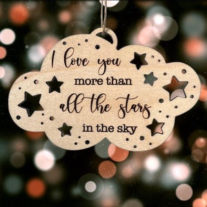 I love you more than all the stars in the sky necklace best sale