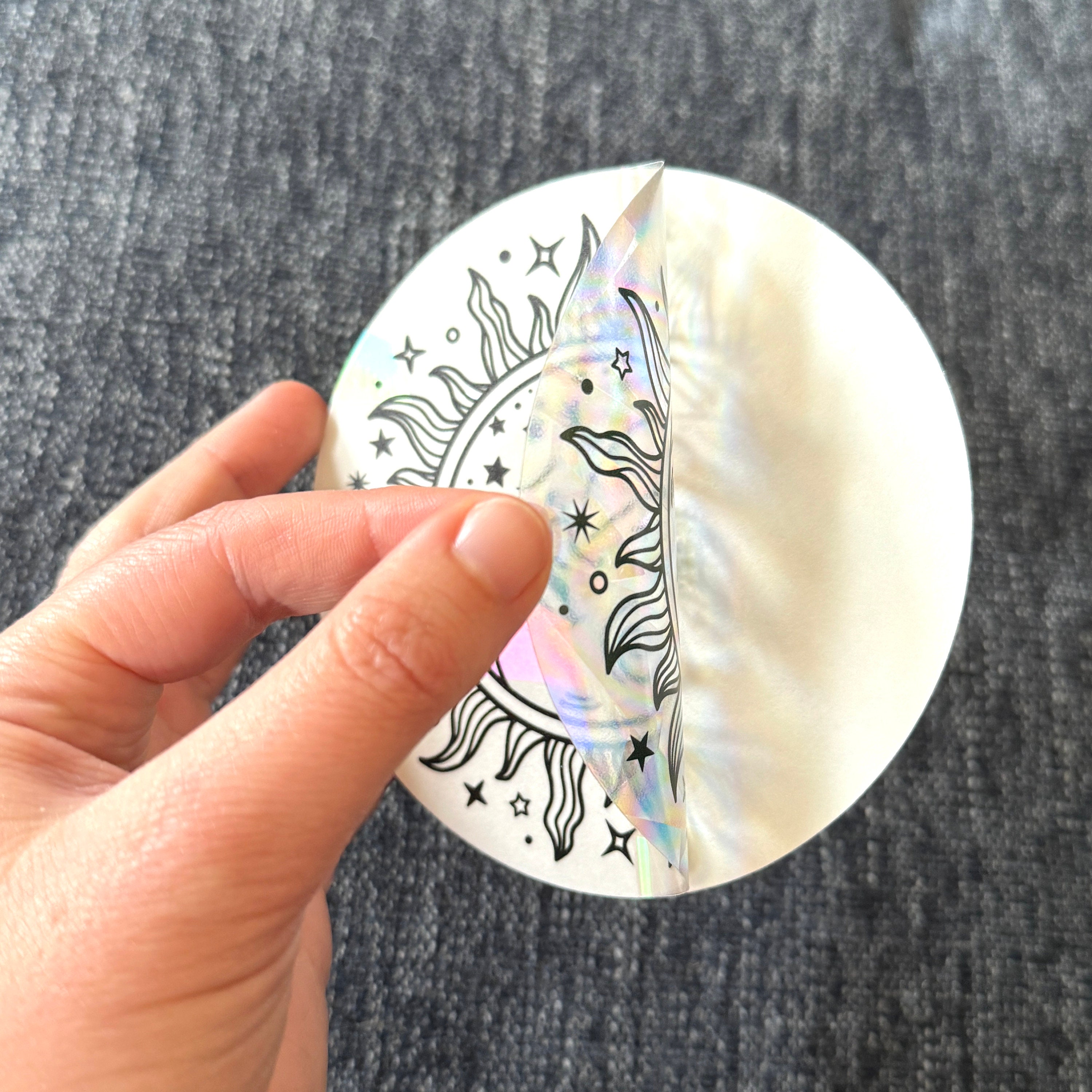 Celestial Suncatcher Sticker Window Cling, Moon Sun Catcher Sticker ...