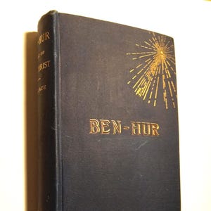 Antique Ben Hur book published 1887 Harper & Brothers, written by Lew Wallace. Hardcover. Rare gift.
