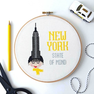 PATTERN da viaggio a punto croce, New York Socialite, Empire State Building, New York City