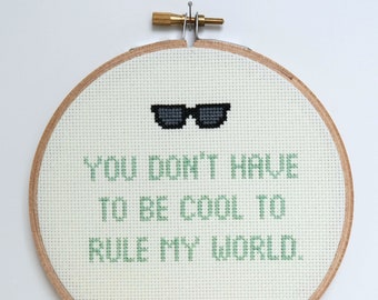 Lyrics Cross Stitch Pattern English Rock Band Cross Stitch 1970s Cross Stitch Glam Cross Stitch Famous People Cross Stitch Celebrity Song