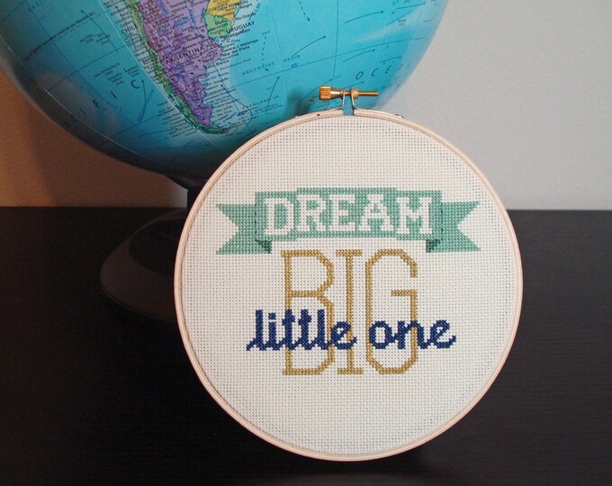Dream Big Cross Stitch Etsy