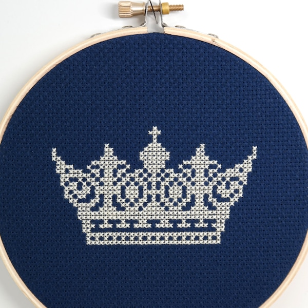 Royal Crown, Modern cross stitch PATTERN