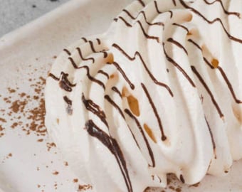 Receta fácil de merengue de nube en PDF | Merengue horneado ligero y esponjoso | Guía imprimible de postres elegantes | Descarga instantánea