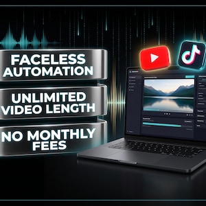 YouTube TikTok Automation Tool | Automated Faceless Video Generator for Meditation & Rain | Kether Matrix RenderCore Software
