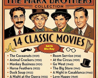 The Marx Brothers Collection - 14 classics on DATA Blu-Ray