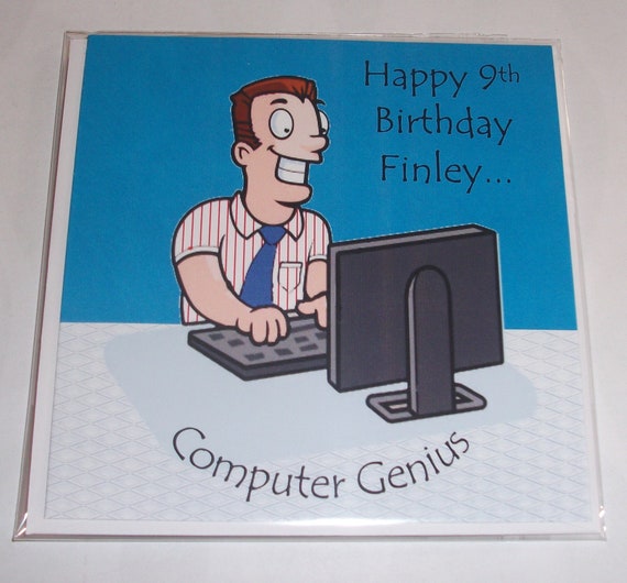Carte D Anniversaire Homme D Ordinateur Geek Variete Etsy Carte D Anniversaire Homme D Ordinateur Geek Variete Etsy