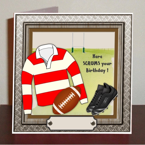 Fournitures de fête d'anniversaire sur le thème du sport de rugby