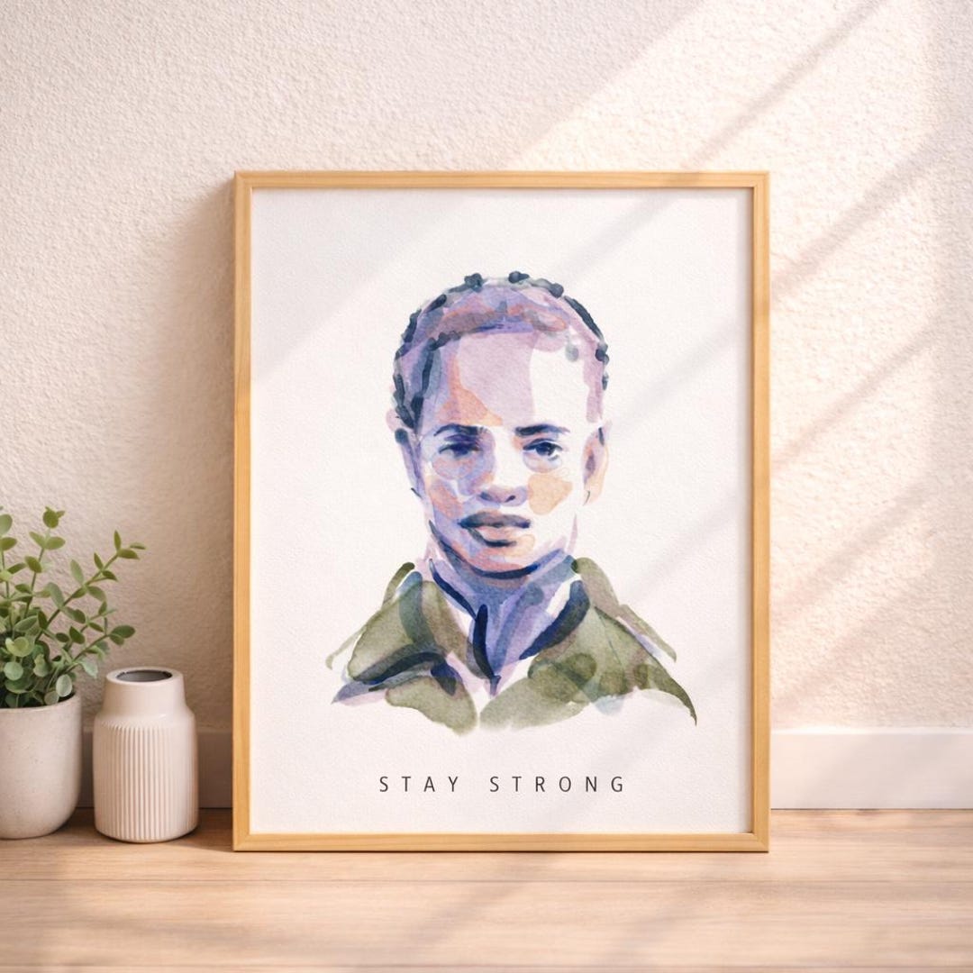 Encouragement Portrait From Photo | Inspirational Wall Art