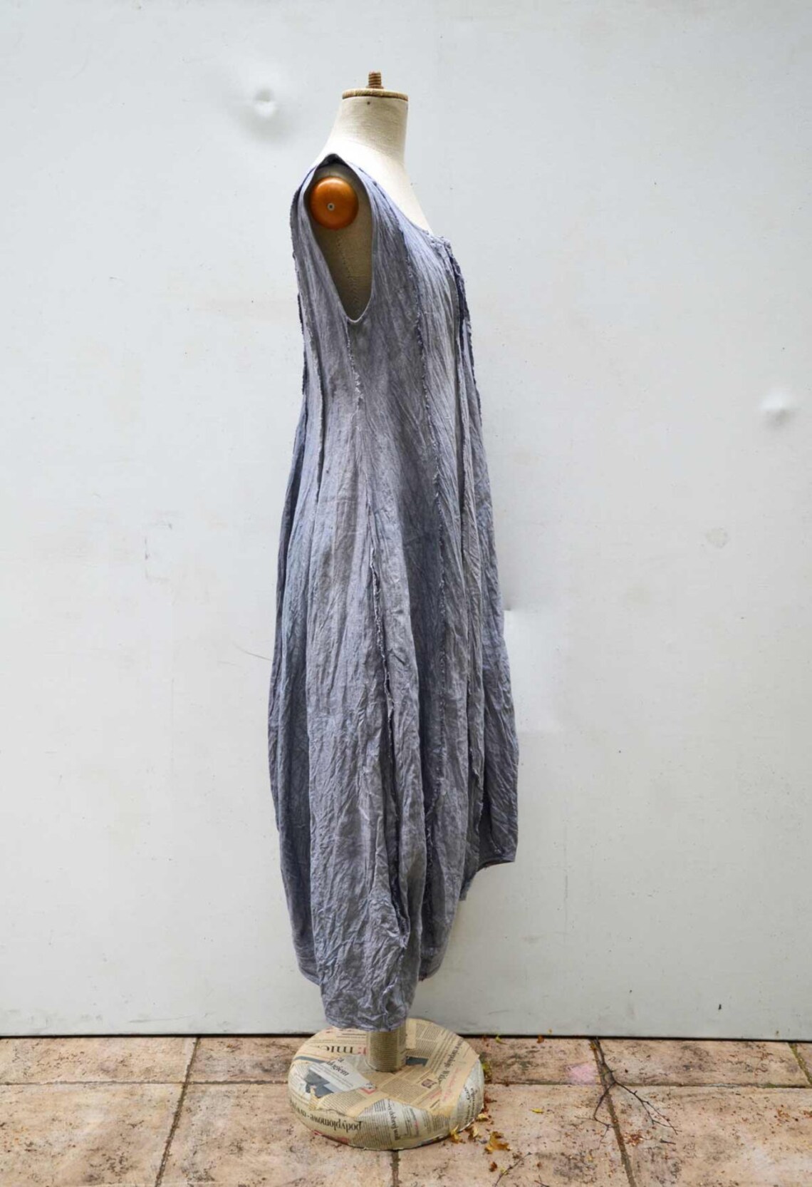 Pure European Linen Dress M Size Flax Hemp Pale Lavender - Etsy