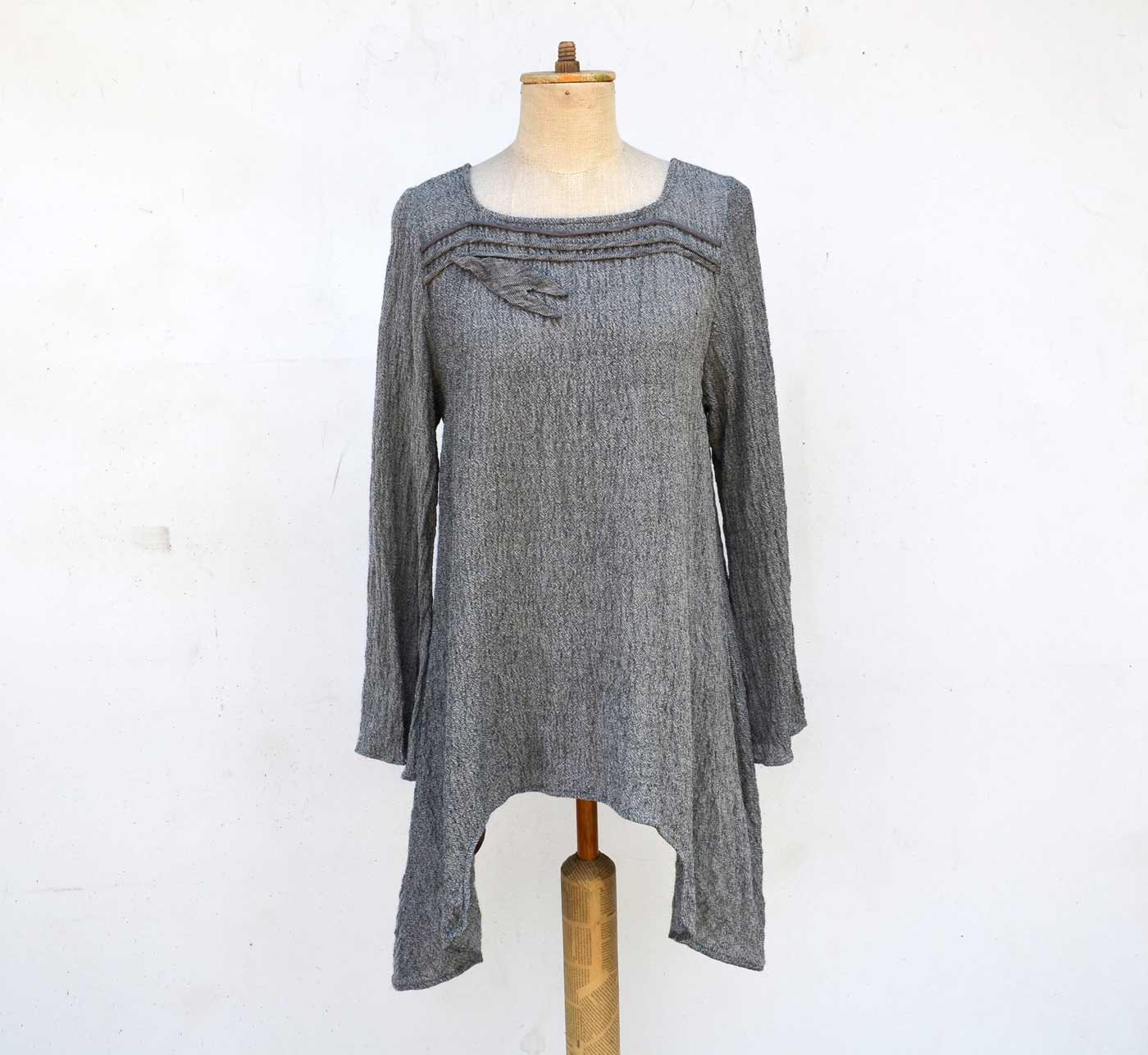 pure natural tunic by ZOJKA S size thin wool woman unique | Etsy