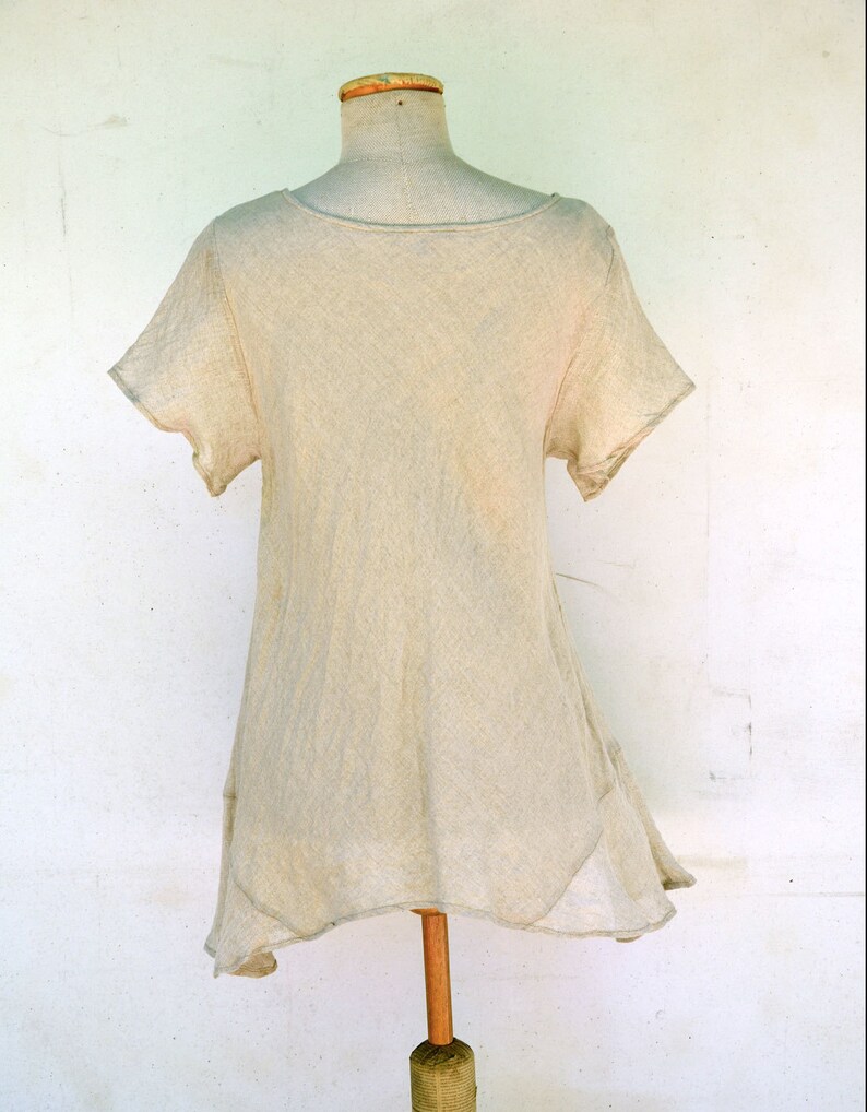 Pure European LINEN Blouse by ZOJKA S M Size OOAK Woman Unique - Etsy