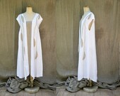 European 100% Linen Dress M Size Woman Unique Fashion Design, Eco Friendly  Look Hemp Clothing Flax Asymmetrical Art to Wear Linen Clothing 8 -   Canada