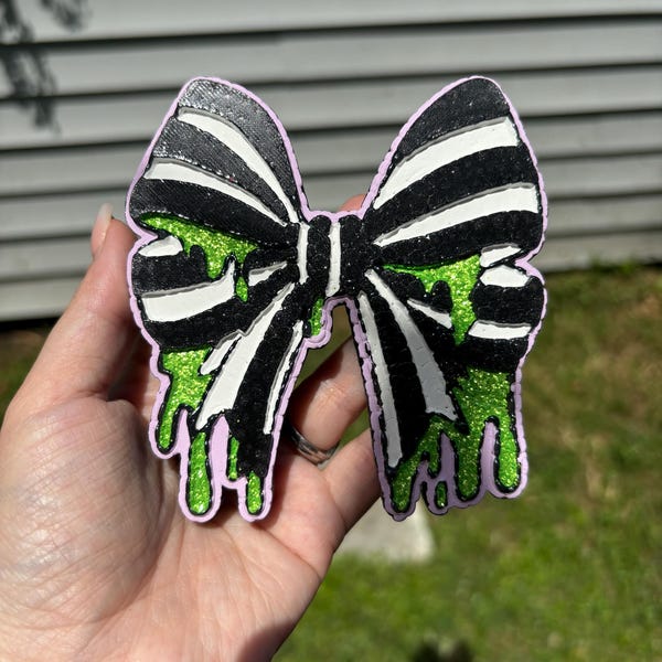 Beetle Juice Bow Car Freshie