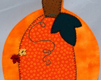Pumpkin Harvest Mug Rug - Solid