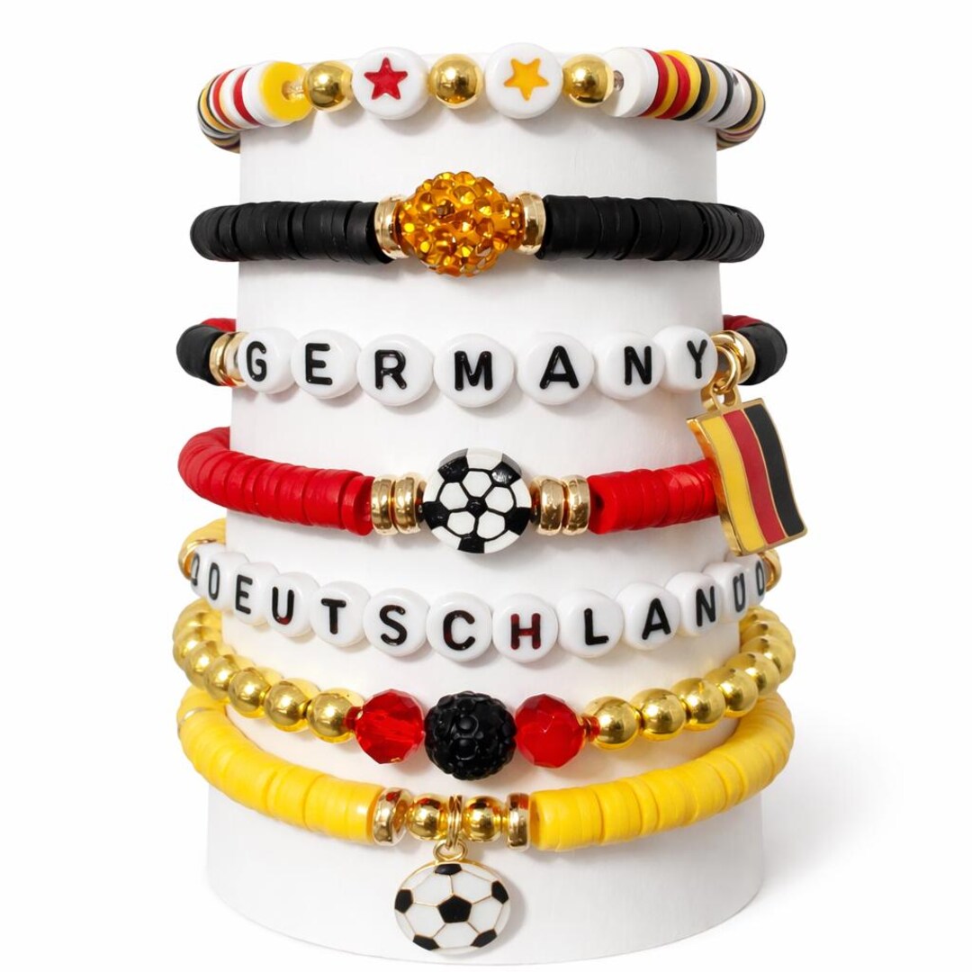 World Cup 2026 | Germany Soccer Bracelet Stack Fan Gift Game Day ...