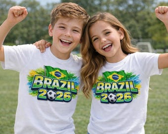 Brasilien Fußball Fan T-Shirt 2026 WM Tee - Football Game Day Bekleidung