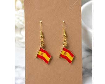 World Cup 2026 | Spain Flag La Roja Jewelry Earrings Fan Gift Game Day Jewelry