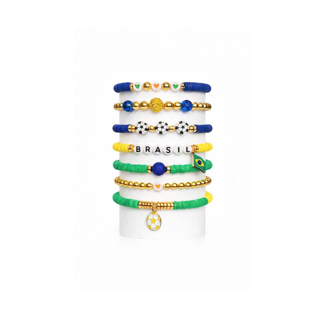 Buy Bracelet Bracelets de souvenir de drapeau du Brésil de coupe du