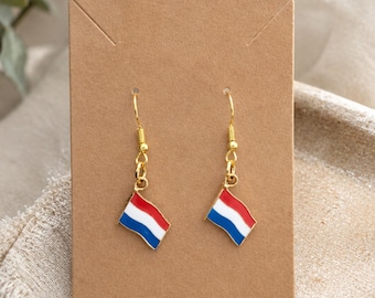 World Cup 2026 | Netherlands Oranje Flag Earrings Fan Gift Game Day Jewelry