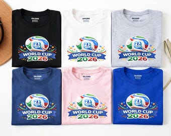 WM 2026 Shirt | Fußball-Fan T-Shirt | Von der Fifa inspiriertes Grafik-T-Shirt | Mehrere Farben erhältlich