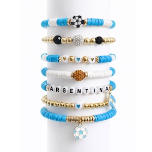 Mistrzostwa Świata 2026 | Bransoletka z okazji Mistrzostw Świata w Piłce Nożnej Argentyny, prezent dla kibica na Dzień Meczu