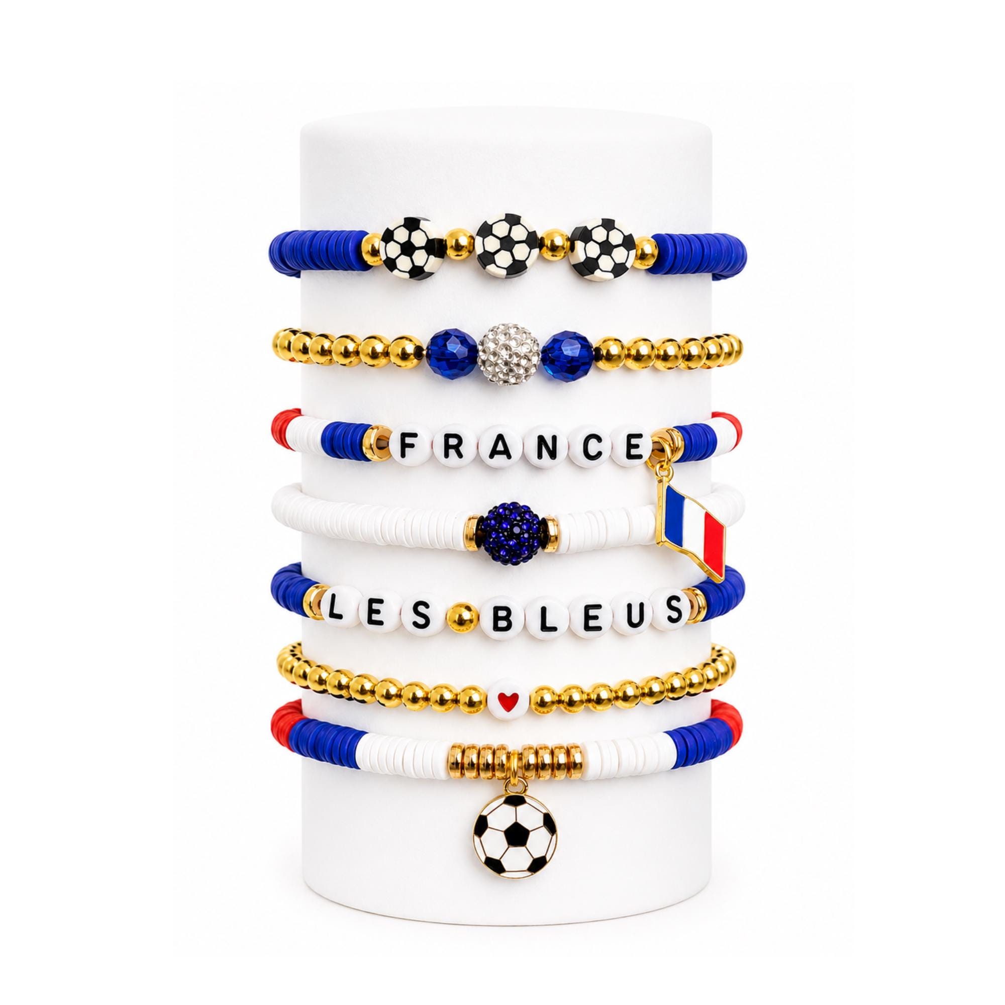 World Cup 2026 | France Les Bleus Soccer Bracelet | Handmade