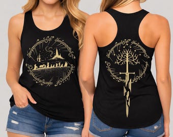Fantasy Book Lover Racerback and Vneck, LOTR Fan Tee, Bookworm Gift CSP188