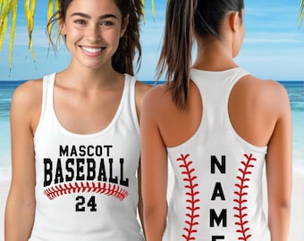 Camiseta de béisbol personalizada con cuello en V, espalda deportiva, número y nombre, CSP081
