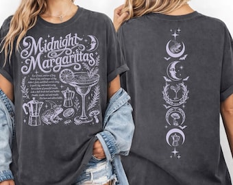 Comfort Colors Midnight Margaritas Shirt, Witchy Halloween Tee, CSP362