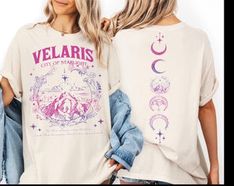 Court of Thorns And Roses Shirt, Acotar Velaris City Starlight Tee CSP150