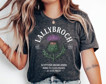Lallybroch Comfort Colors Shirt,  Fraser's Ridge Gift, Scottish Thistle Tee, Outlander Tshirt