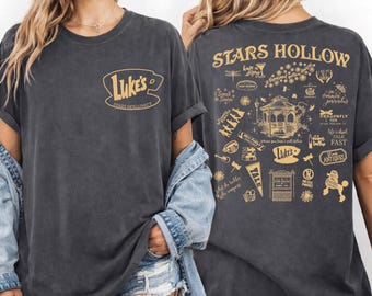 Comfort Colors Stars Hollow Connecticut Shirt, GG Fan Lukes Diner Tee CSP161