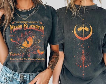Manon Blackbeak Shirt, Throne of Glass Inspired Bookish Tshirt, Fantasy Witch Reader Gift CSP112