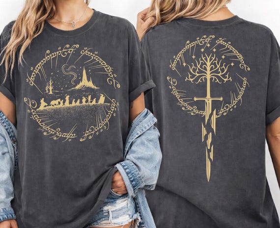 Comfort Colors Fantasy Book Lover Shirt – LOTR Fan Tee,  Bookworm Gift CSP188