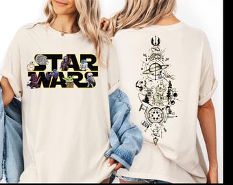 Comfort Colors Star Wars Shirt, Mandalorian Tee, Galaxy's Edge Tshirt, CSP098