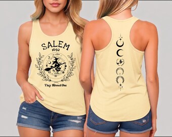 1692 Salem They Missed One Racerback, Halloween Witch Vneck Shirt, CSP291