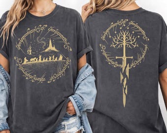 Camiseta Comfort Colors para amantes de los libros de fantasía – Camiseta para fans de El Señor de los Anillos, regalo ideal para lectores empedernidos CSP188