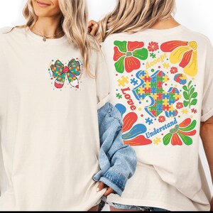 Autism Awareness Teacher Shirt, Teach Accept Understand Love  Tee,  CSP141