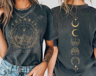 Comfort Colors Velaris Shirt,  Bella Canvas Sarah J Maas Merch Tee, Bookish Gift