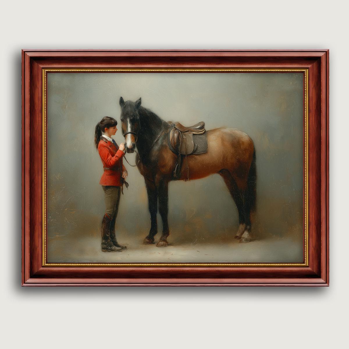 Equestrian Fine Art Print, Moody Horse Rider English Country Wall Art ...