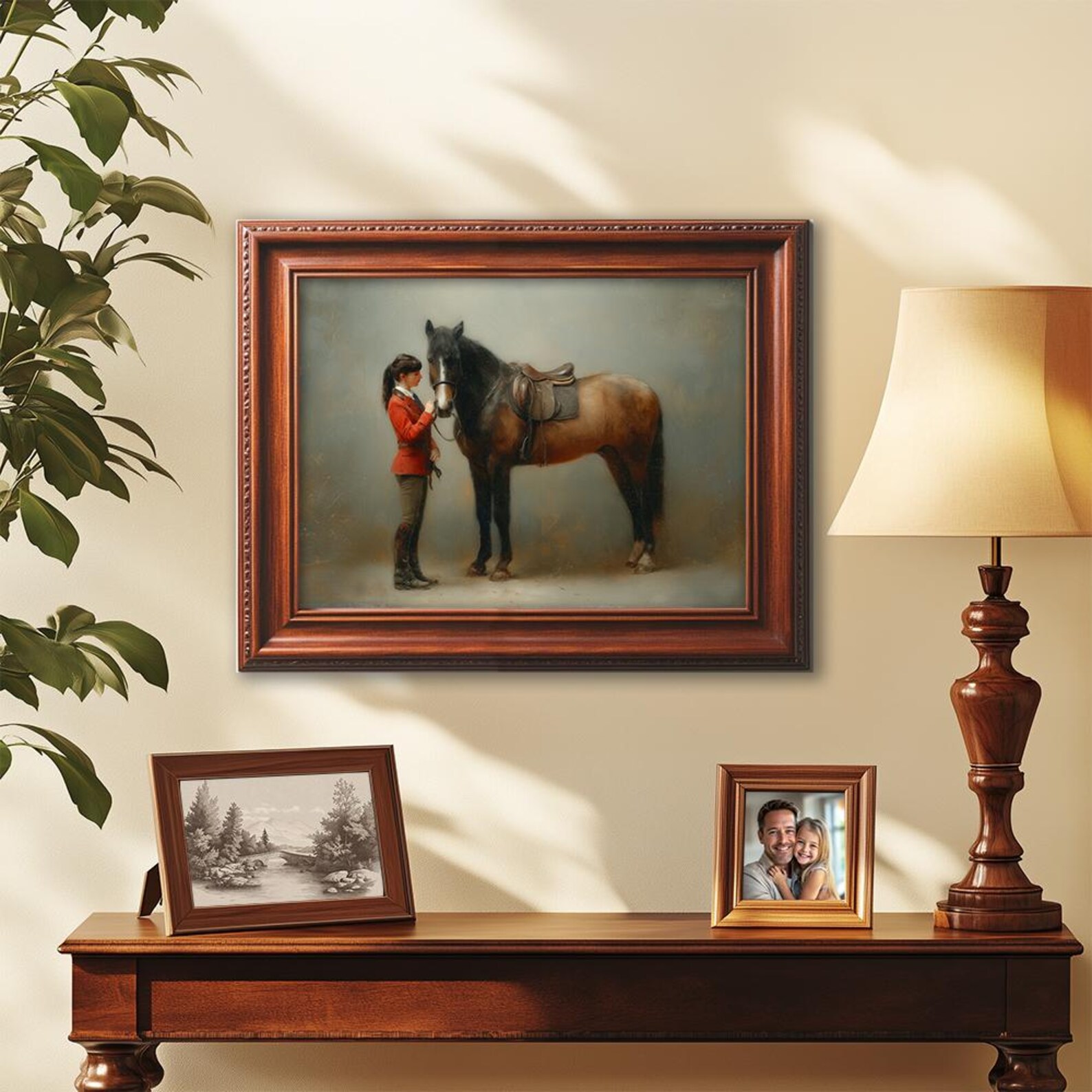 Equestrian Fine Art Print, Moody Horse Rider English Country Wall Art ...